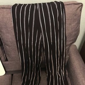 Xhilaration size small black& white striped pants